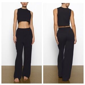Skims Boyfriend Loose Pant Onyx Black Size Extra Large XL